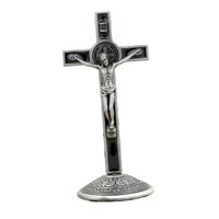 Magideal - Estatuilla De Crucifijo Crucifijo Cruz Jesús Crucifixión Para Oraciones Aleación Desmontable Cruz Religiosa Altar Para Decoración Cristiana Decoración Estilo B