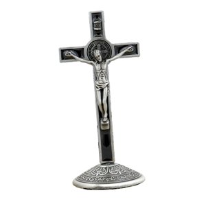 Magideal - Estatuilla De Crucifijo Crucifijo Cruz Jesús Crucifixión Para Oraciones Aleación Desmontable Cruz Religiosa Altar Para Decoración Cristiana Decoración Estilo B