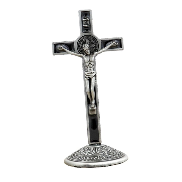 Estatuilla de crucifijo Crucifijo Cruz Jesús Crucifixión para oraciones Aleación desmontable Cruz religiosa Altar para decoración cristiana Decoración Estilo B