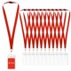 thumbnail image 1 of Lanyards WEZEBEL de 48 piezas, rojos, con cierre de seguridad, impermeables, para credencial, 1 of 6
