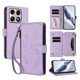 thumbnail image 1 of Funda Cartera Mariposa para [Motorola Edge 70 Pro] con Soporte y Cremallera Morado claro, 1 of 6