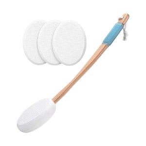 Ioensy - Aplicador De Loción Para Espalda Con Mango De Madera Para Aplicar Ungüento Autobronceador