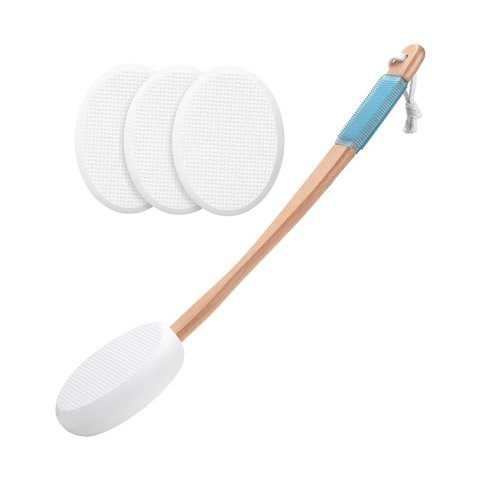 Ioensy - Aplicador De Loción Para Espalda Con Mango De Madera Para Aplicar Ungüento Autobronceador