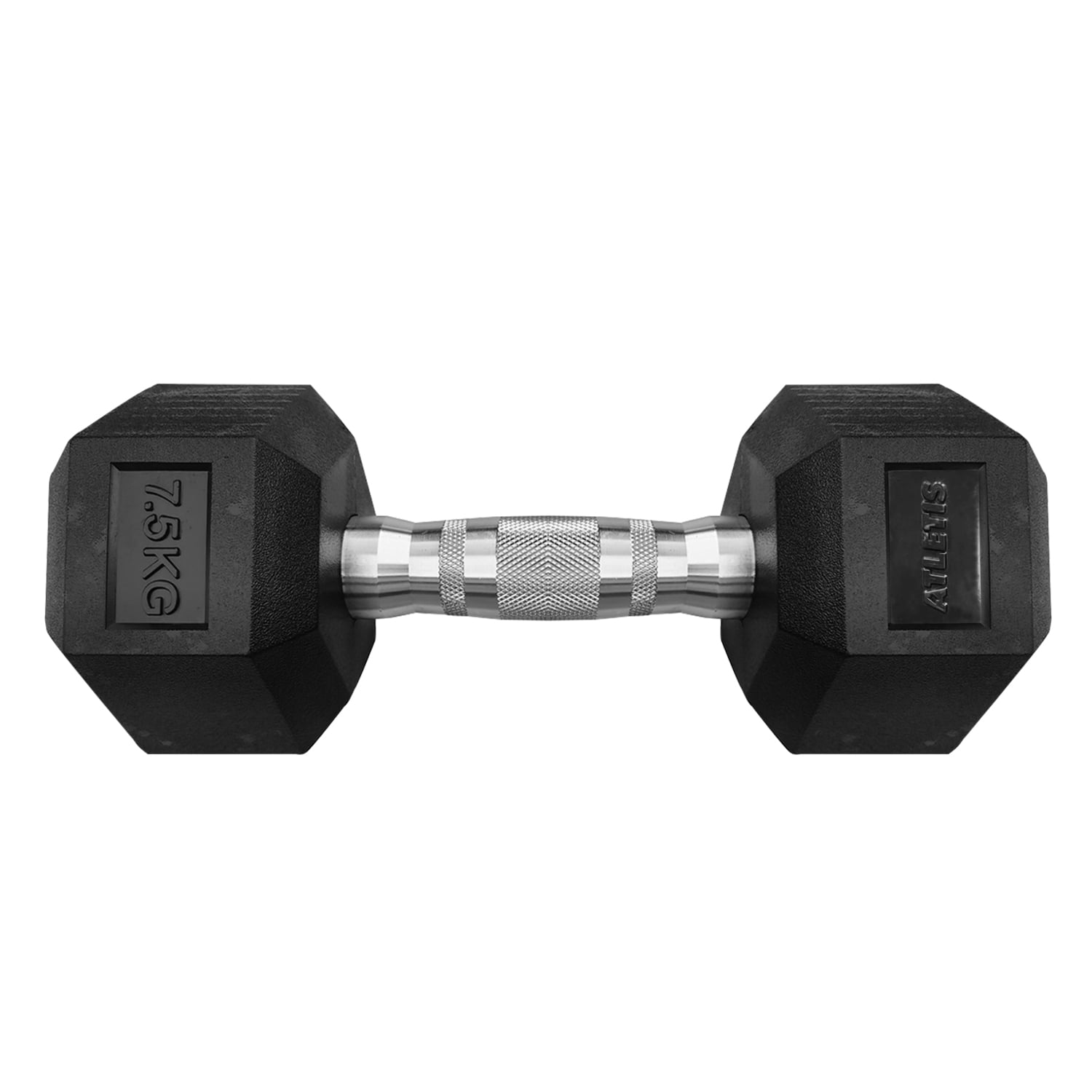 Atletis - Mancuerna Hexagonal 7,5 Kg Negro