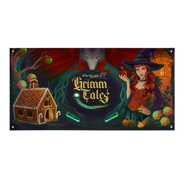 Clásicos de Cuentos de Hadas de Grimm Fondo Temático Pancarta Suministros de Decoración para Fiesta de Cumpleaños, Decoración de Fondo de Fiesta Personalizado,150x90cm