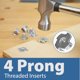 thumbnail image 4 of Kit de Tornillos y Accesorios T-Track Fulton Woodworking Tools 46 piezas 1/4-20, 4 of 7