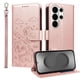 thumbnail image 1 of Funda Cartera para Samsung Galaxy S26 Ultra Perro Cachorro Grabado con Tarjetas Soporte Correa Rosa, 1 of 6