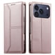 thumbnail image 1 of Funda tipo cartera con bloqueo RFID para iPhone 17 Pro cubierta magnética de cuero con tapa y soporte Rosa, 1 of 6