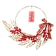 thumbnail image 4 of Corona De Bayas Rojas Colgantes Artificiales Hierro Hecho A Mano Para Puertas Delanteras Año Nuevo, 4 of 5