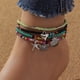 thumbnail image 1 of 4-Piece Colorful Rice Beaded Ankle Bracelet Set - Perfect for Summer Beach Decor & Boho Jewelry!, 1 of 5
