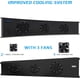 thumbnail image 3 of Ventilador de refrigeración para PS5/Playstation 5 Edición Digital y consola de juegos Ultra HD, enfriador externo USB con 3 ventiladores y control de temperatura (negro), 3 of 7