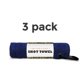 thumbnail image 2 of Toalla de tiro 41 cm azul marino pack de 3 con clip de microfibra, 2 of 2