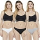 thumbnail image 1 of Tripack Colaless Mujer Básico Negro/Gris/Blanco Corona, 1 of 5