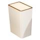 thumbnail image 4 of Bote De Basura Con Tapas, Papelera De Cocina De Diseño Simple Para El Hogar, Inodoro, 15 L, Blanco, 4 of 5