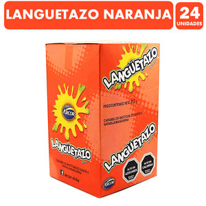 Languetazo Sabor Naranja De Arcor (Caja Con 24 Unidades)