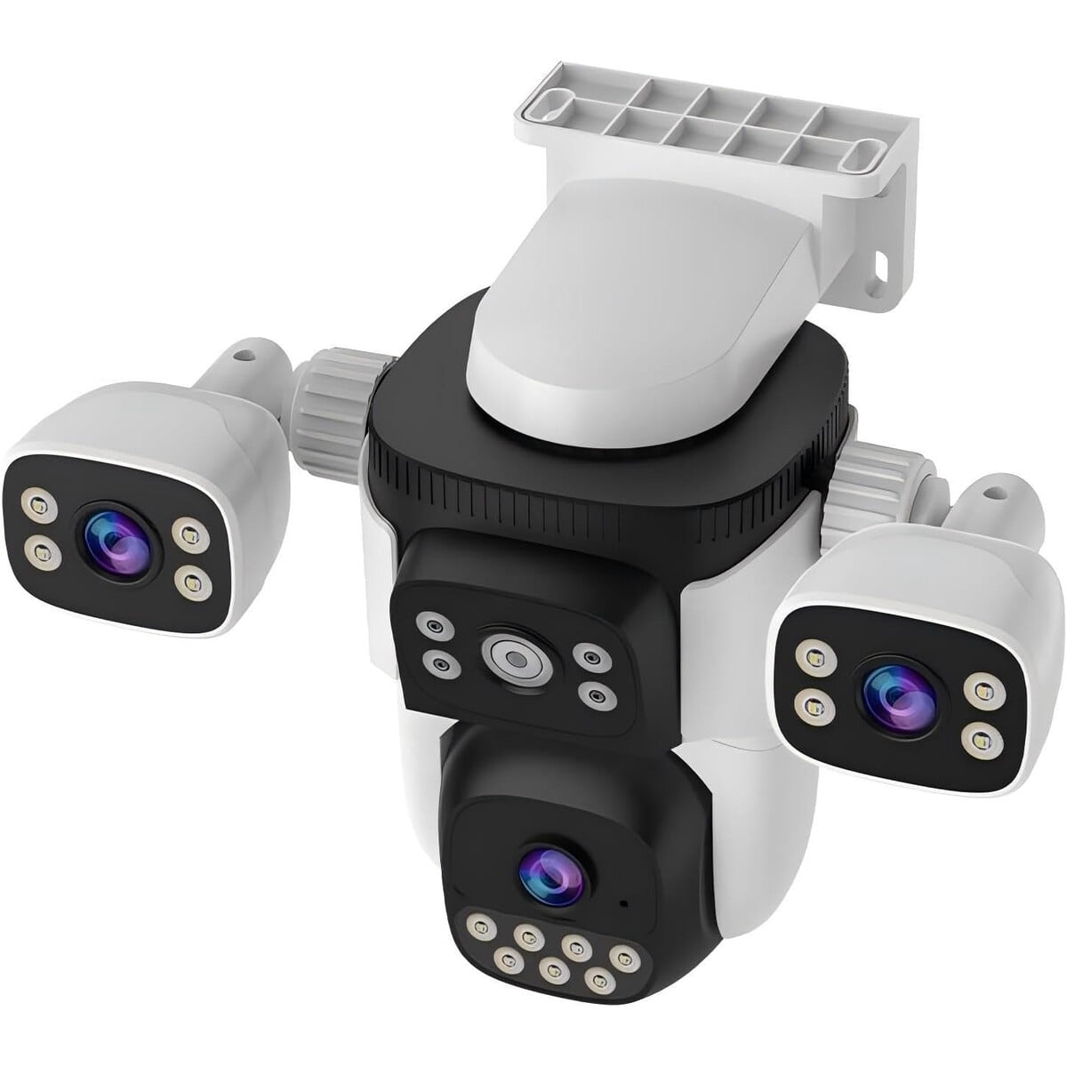 Camara Seguridad Eversecu Triple Lente Wifi Ptz 2k 360a Exterior