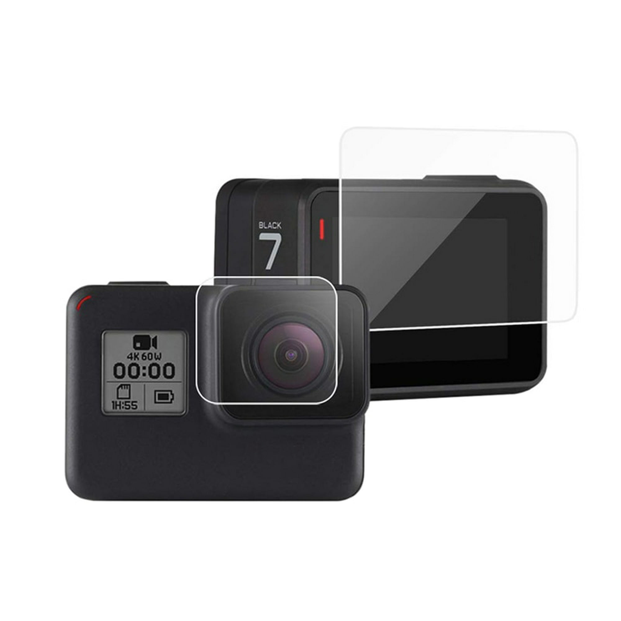 Genérico - Protector De Pantalla Mica Vidrio Para Gopro 5 6 7 Black
