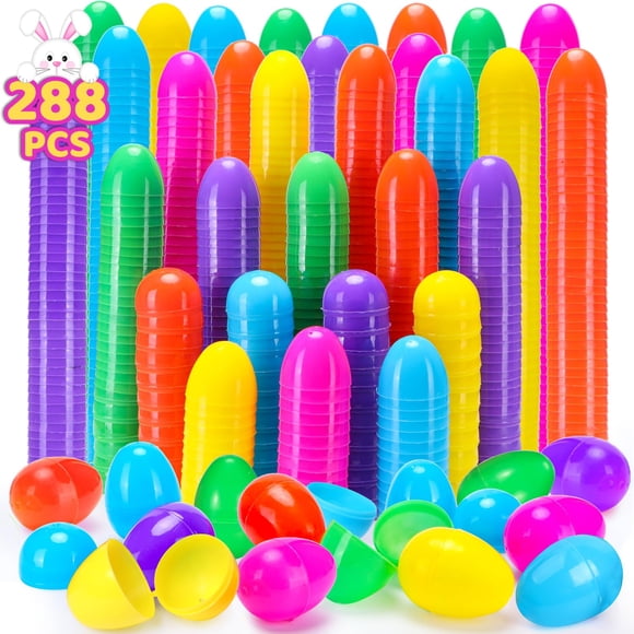 Huevos de Pascua YEAHBEER 288 colores brillantes de plástico para Pascua