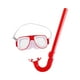 thumbnail image 2 of Juego De Snorkel Para Niños, Gafas De Buceo Con Vista Amplia Para Deportes Acuáticos, Buceo Bajo El Agua, Rojo, 2 of 3