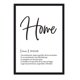thumbnail image 1 of Cuadro Hogar Texto con Marco Negro 50x40 CM, 1 of 1