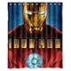 thumbnail image 1 of Cortina de ducha de Iron Man, juego de cortina de baño con ganchos, tamaño 60 x 72 pulgadas, 1 of 3