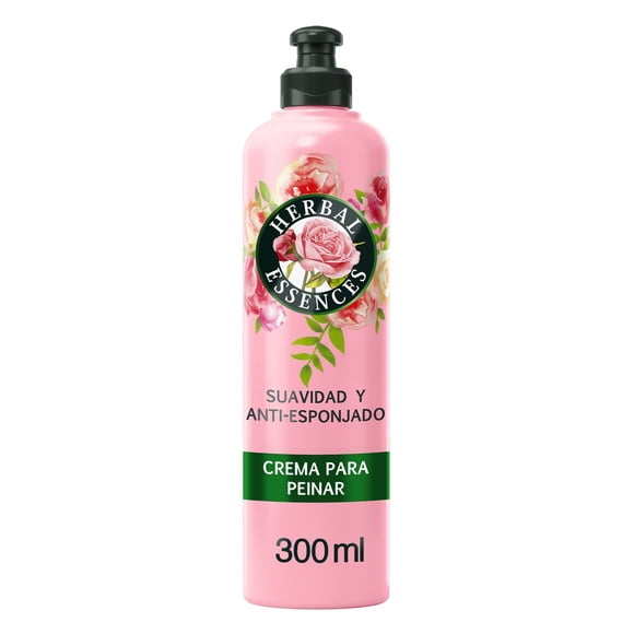 Crema para Peinar Herbal Essences Suavidad Rosa Mosqueta, 300 ml