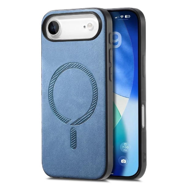 Magnetic Slim Case for iPhone Air with Camera Guard & Anti-Scratch Back Blue