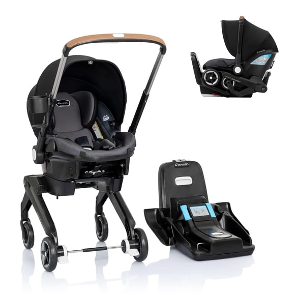 Cochecito Evenflo Shyft DualRide con Silla de Auto para Bebé Combo