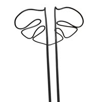 Magideal - Estaca De Soporte Para Plantas En Forma De Monstera, Escalada Vertical, Portátil, Resistente, Enrejado, Soporte De Flores Para Patio Trasero Y Balcón Negro