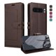 thumbnail image 1 of Premium Wallet Case for Google Pixel 8 Pro with Card Slots & Kickstand, Flip Cover Brown, 1 of 6
