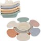 thumbnail image 4 of Barcos de baño apilables con cucharas de baño, 11 piezas de juguetes flotantes para bañera, sin moho, para bebés, niños en edad preescolar, niños y niñas, regalos de ducha., 4 of 7