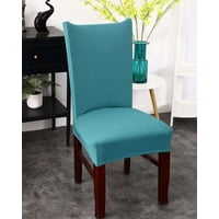 Todo Para El Hogar - Set De 6 Fundas Lisas Elasticadas De Sillas