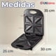 thumbnail image 3 of Sandwichera Eléctrica Antiadherente Tostadora 4 Sandwich 1000W, 3 of 10