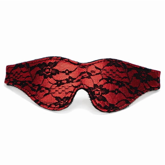 Antifaz para dormir de seda roja NIhtian con correa cómoda