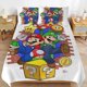 thumbnail image 1 of Super Mario Bed Duvet Cover Microfiber Bedding Sets 3D Printed Lightweight 3 Piece Comforter Sets for Kids Boys Girls, 1 of 5