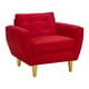 thumbnail image 2 of Sofa Bote 1c Felpa 01 Rojo, 2 of 6