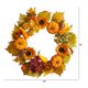 thumbnail image 2 of Corona artificial de otoño Nearly Natural con hortensia, 56 cm, 2 of 4