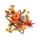 thumbnail image 3 of Corona De Halloween Con Hojas De Arce Y Calabaza Artificiales Para Pared De Porche, 3 of 3