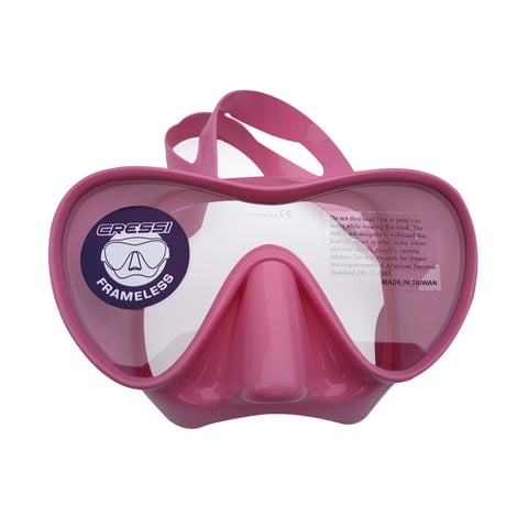 Cressi - Mascara De Buceo F1 Frameless Rosa