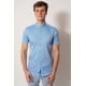 thumbnail image 1 of camisa cuello mao color celeste cielo manga corta fit, 1 of 4