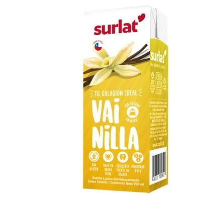 Bebida Láctea Sabor Vainilla 200 Ml Surlat