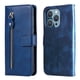 thumbnail image 3 of Funda con Cremallera para iPhone 12 PRO, Carcasa Cartera de Cuero PU con Soporte y Tarjetero, 3 of 6