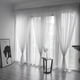 thumbnail image 2 of suxuMhao Cortinas, Juego de 2 Paneles Cortinas Semitransparentes Montadas en Poste, Cortinas Largas Ligeras 39x79in, Cortinas Translúcidas Naranjas para Sala/dormitorio, Visillos de Ventana, 2 of 4