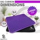 thumbnail image 4 of Cojín de asiento de gel SelectSoma, tamaño grande, morado, para sentarse durante mucho tiempo, 4 of 7