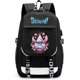 thumbnail image 1 of Mochila SANMU Leisure con estampado creativo, puntadas de anime, flores, 1 of 4