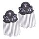 thumbnail image 4 of Charretera Fringe Tassel Gifts 2Pcs Metal Luxury Para Cumplea?os Suéteres Amigos Negro, 4 of 5