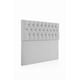 thumbnail image 1 of Respaldo De Cama Plaza Y Media Gris, 1 of 2