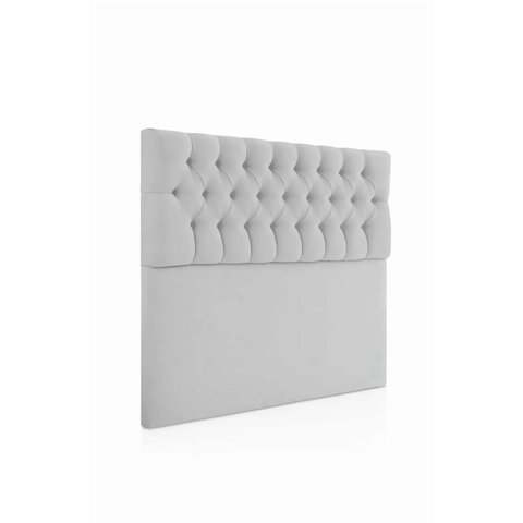 Vitelio - Respaldo 2 Plazas Gris Felpa