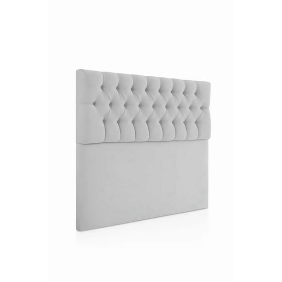 Respaldo 2 Plazas Gris Felpa