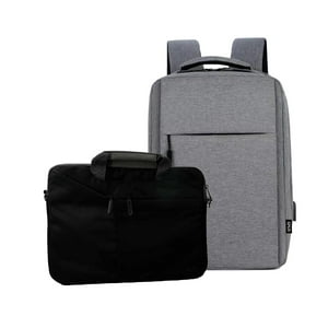 Levo - Mochila Con Puerto Usb 15 + Funda Notebook Negro 15,6